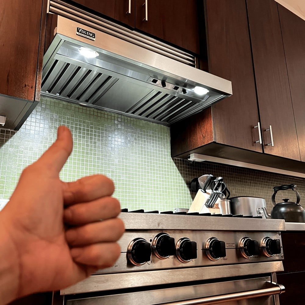 Viking range hood repair
