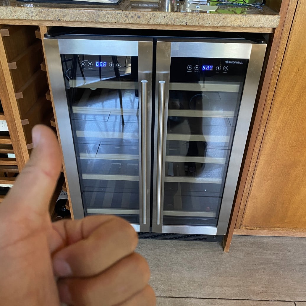 Dual-zone undercounter wine cooler repair